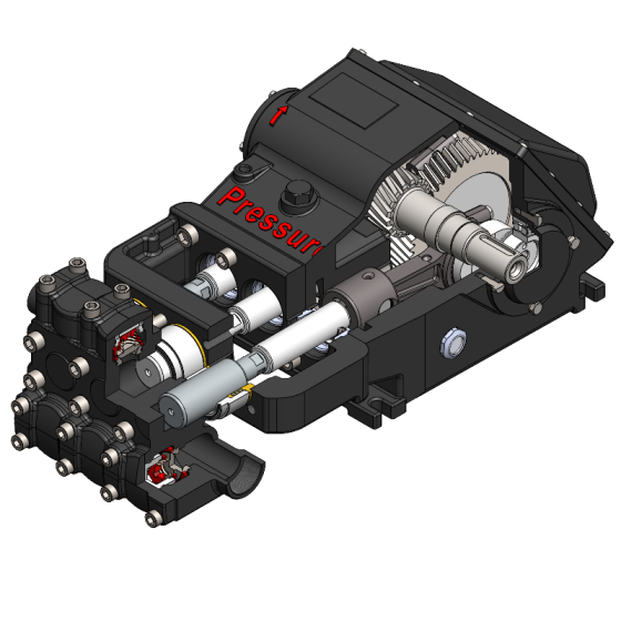 Water Jetting Pump Cross Sectional View | PressureJet