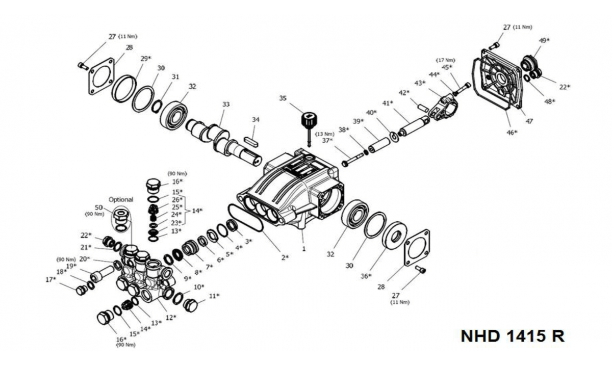 NHD 1415 R Exploded View