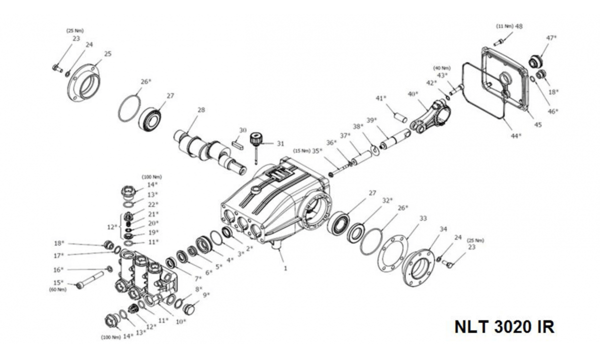 NLT 3020 IR Exploded View