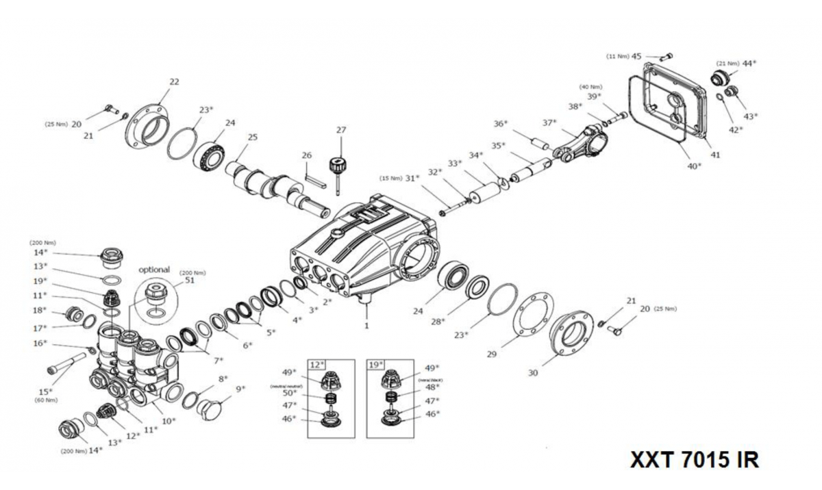 XXT 7015 IR Exploded View